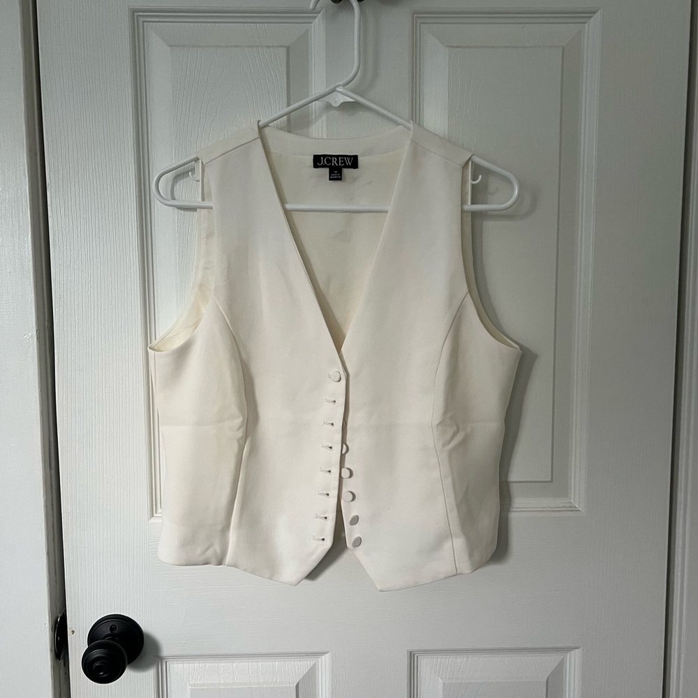 J. Crew Slim Fit Tuxedo Vest Size 10